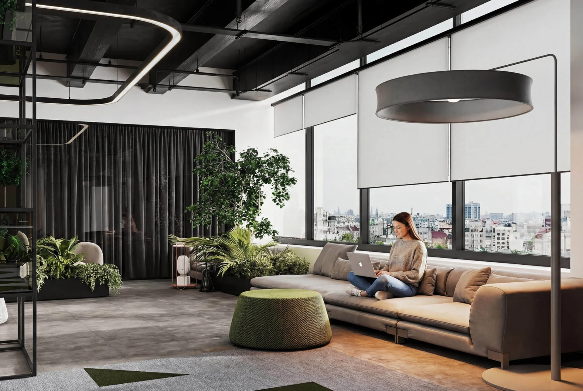 Corporate office interior for an IT company, 4,565 m²